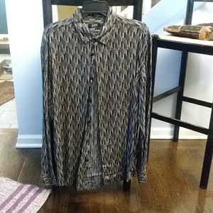 Alfani patterned button up